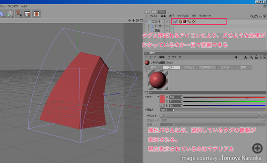 CINEMA 4Dタグ使用例