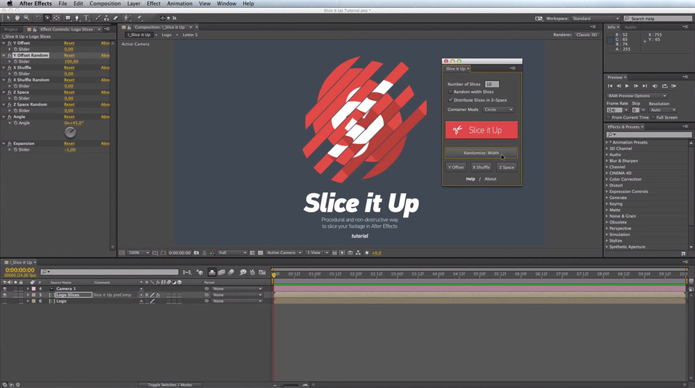 slice it up after effects free download