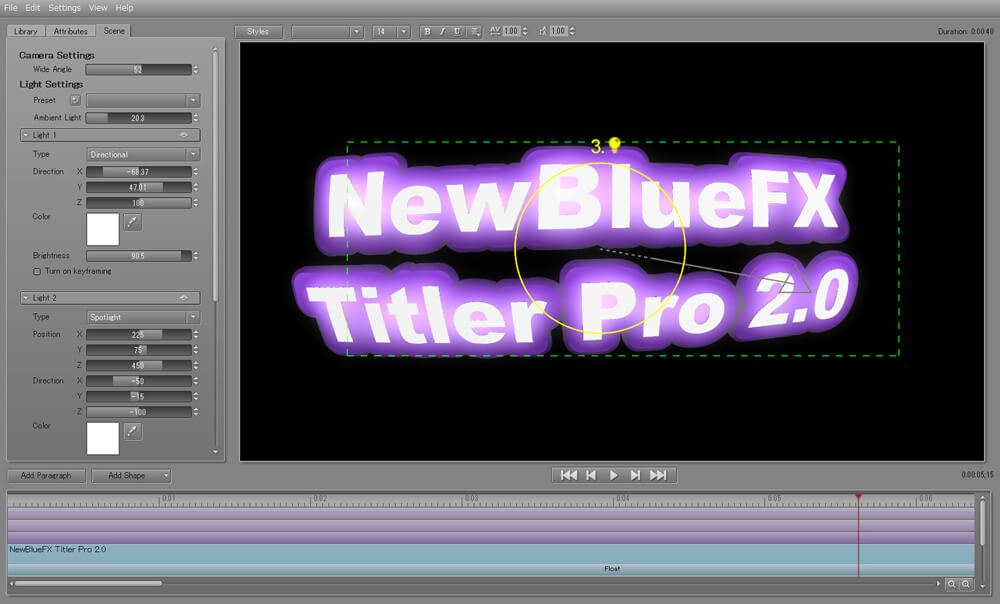 プロ仕様の2D/3Dのビデオタイトルを簡単に作成、After Effects、Final Cut Pro、Media Composer、EDIUS対応のタイトラープラグイン「Titler Pro 2.0」販売開始（フラッシュバックジャパン）