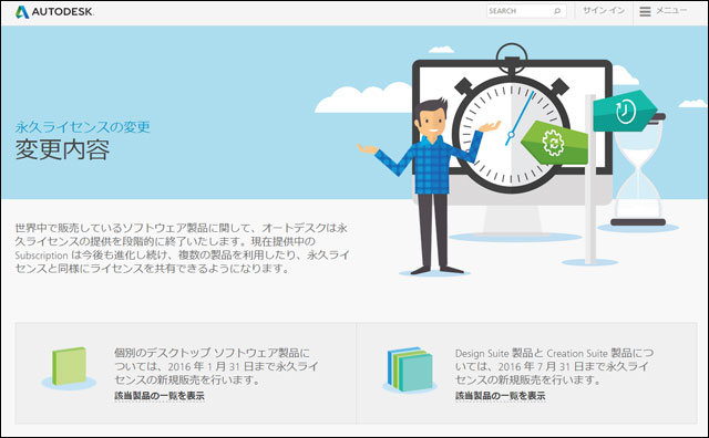 オートデスク、ソフトウェア提供の新しいライセンス体系への移行計画について発表（オートデスク）
