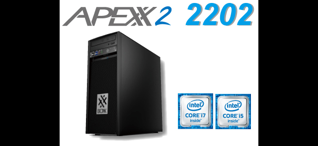 第6世代 インテルCoreプロセッサー搭載「APEXX2　2202」発売開始 （BOXX Technologies）
