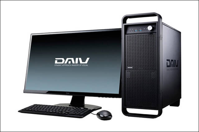 DAIV、インテル最新Optane SSD 900P搭載クリエイター向けパソコンを販売開始（マウスコンピューター）