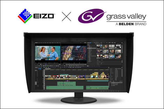 放送機器メーカー「グラスバレー社」と協業、映像編集作業を効率化（EIZO）