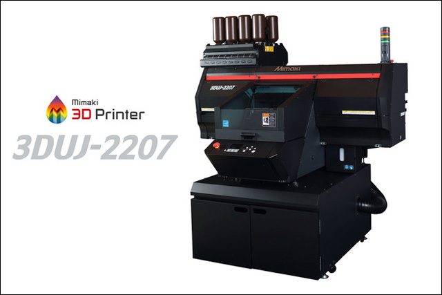 UV硬化インクジェット方式の小型フルカラー3Dプリンタ「3DUJ-2207」を発表（ミマキエンジニアリング）