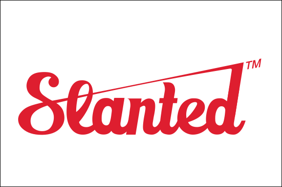 slanted
