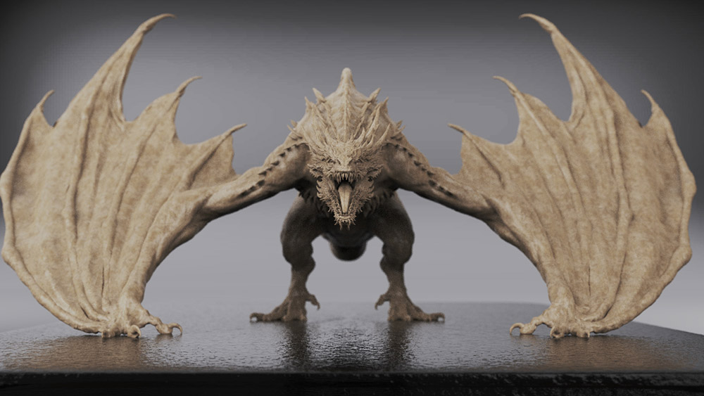 Villard スカルプティング ラウンジ Vol 14 Dragon Phantom Beast ドラゴン 幻獣 Concept Model 1 2 連載 Cgworld Jp