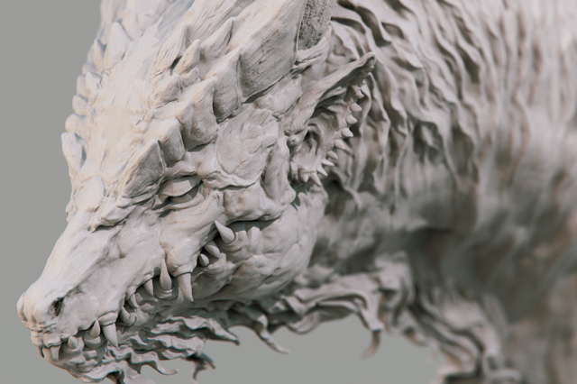 Villard スカルプティング ラウンジ Vol 11 Dragon Phantom Beast ドラゴン 幻獣 Concept Model 連載 Cgworld Jp