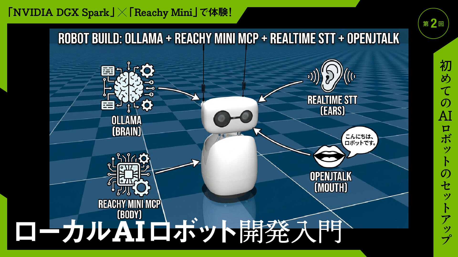 「NVIDIA DGX Spark」×「Reachy Mini」で体験！　ローカルAIロボット開発入門　第2回：初めてのAIロボットのセットアップ
