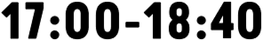 17:00~18:40